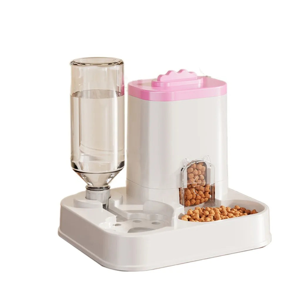 Large Capacity Pet Automatic Feeders and Water Dispensers, Suitable for Cats and Dogs