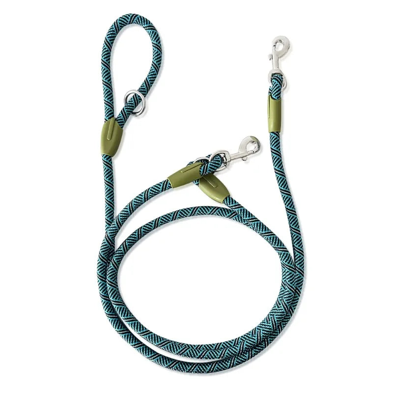 S/M/L Reflective Nylon Leashes Pet Dogs Chain Traction Rope Leads for Running Free Hands Rope Chain for Small Large Dogs Walking