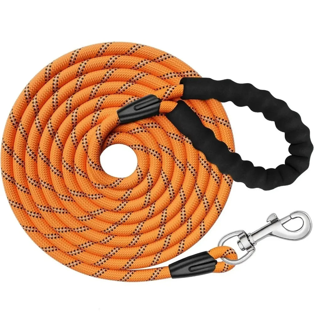 2025 Dog Leash -Double Heavy Duty Traction Rope for Strong Dogs - Enhance Safety and Contr with Comfortable Padded Handle Good