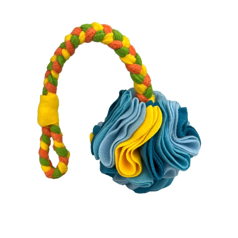 New Pet Toys Smell Balls, Cats and Dogs Grind Their Teeth, Hide and Eat Interactive Balls, and Throw Hand-woven Plush Toy Balls.