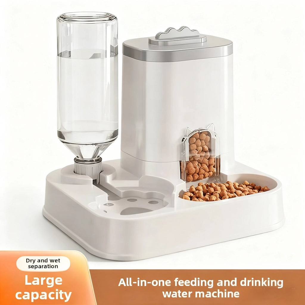 Large Capacity Pet Automatic Feeders and Water Dispensers, Suitable for Cats and Dogs