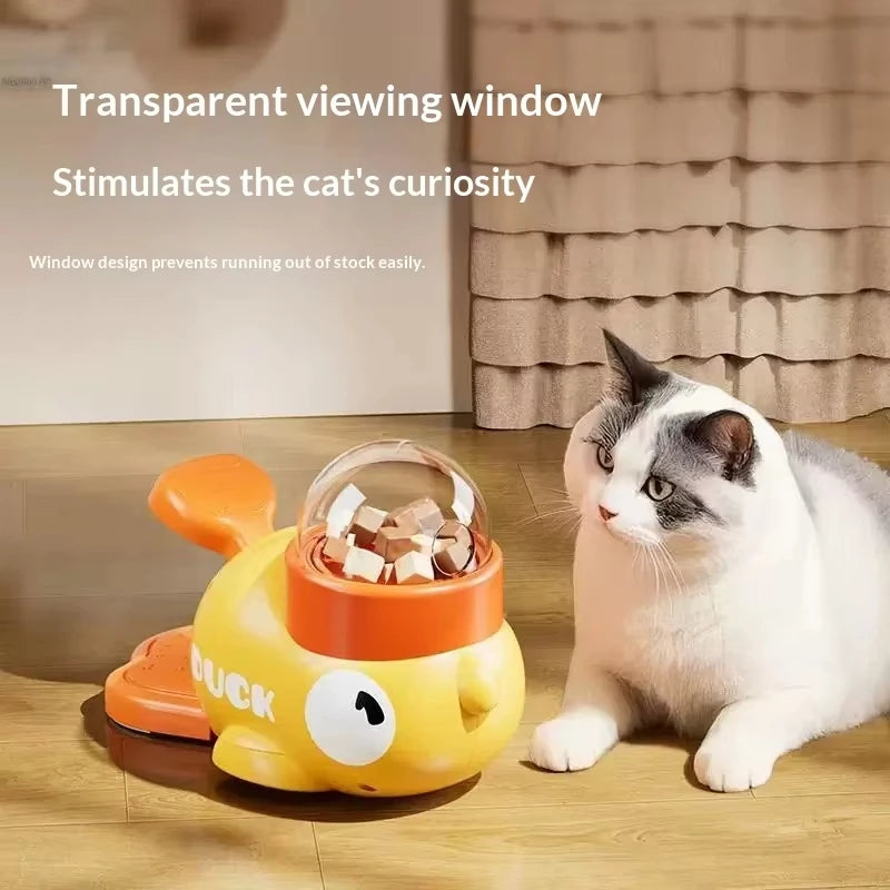 Duck Pet Feeder Automatic Feeder for Cats and Dogs Educational Toy Prevents Overeating Supports Multiple Families Training Toy