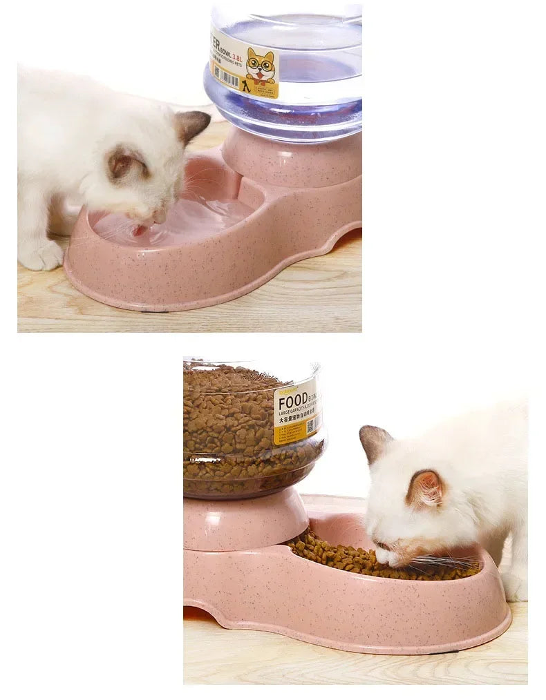 Dog Automatic Feeders Plastic Water Bottle Cat Bowl Feeding And Drinking Dog Water Dispenser Pet Feeding Bowl Pet Supplies Pet