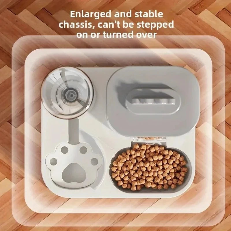Large Capacity Pet Automatic Feeders and Water Dispensers, Suitable for Cats and Dogs