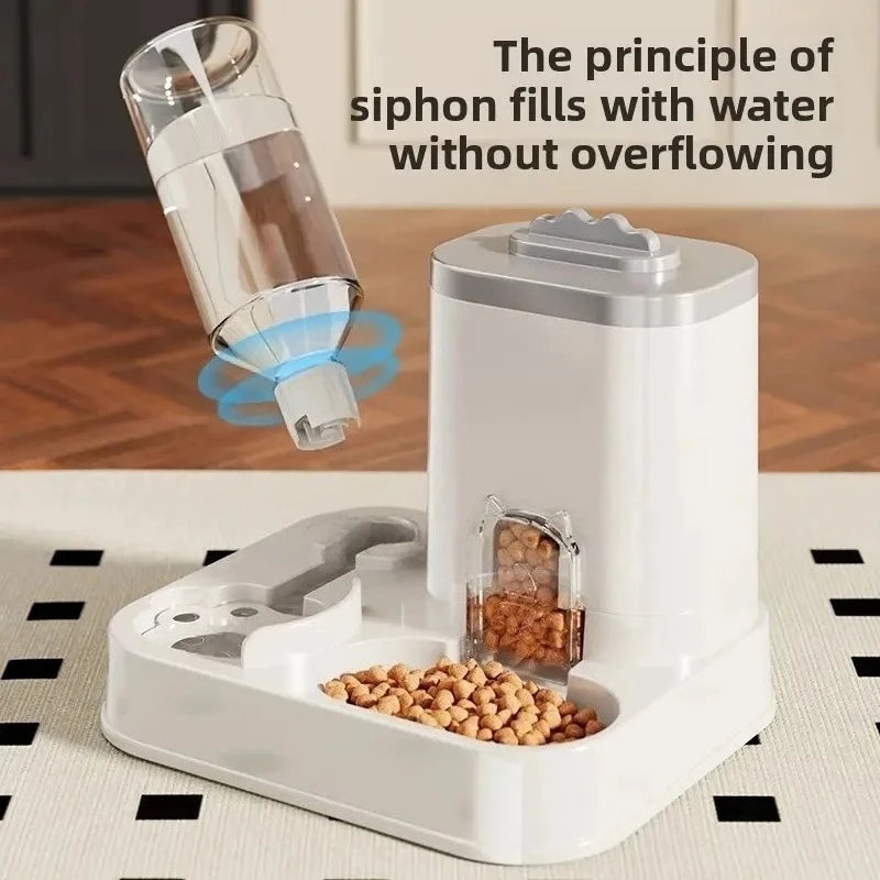 Large Capacity Pet Automatic Feeders and Water Dispensers, Suitable for Cats and Dogs
