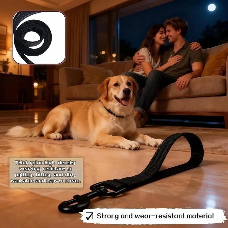 Dog Leash Short Dogs Leash Dog Chain Comfortable Handle Leashes For Large Medium Dogs Walking One Step Pet Chain