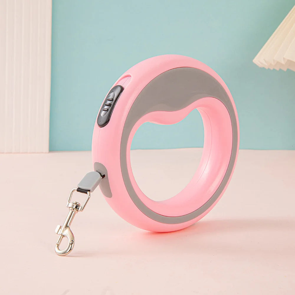 Retractable Dog Leash with Loop Handle: Automatic Extending Lead for Outdoor Walks, Tangle-Free Design for Medium/Large Dogs