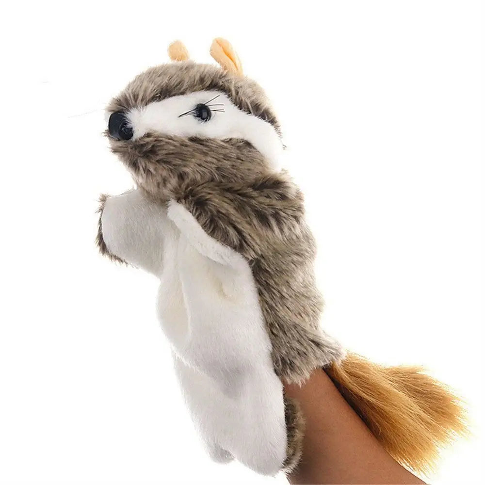 Animal Hand Puppet Cat Dolls Plush Hand Doll Puppets for Telling Story Cartoon Plush Toys