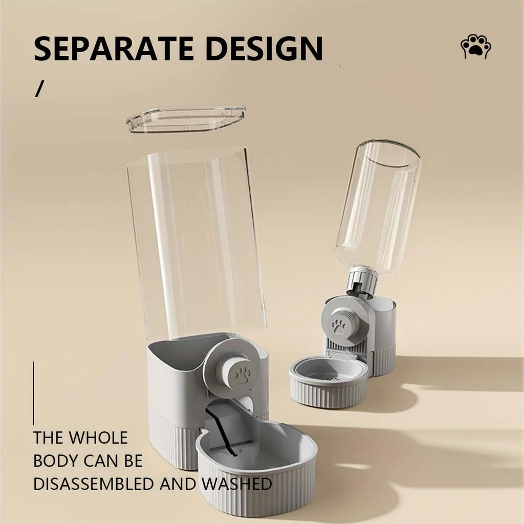 Hanging Automatic Pet Food Feeder/Water Dispenser Gravity Cat Auto Feeder Waterer Set Pet Feeding Product For Puppy Cats Rabbit