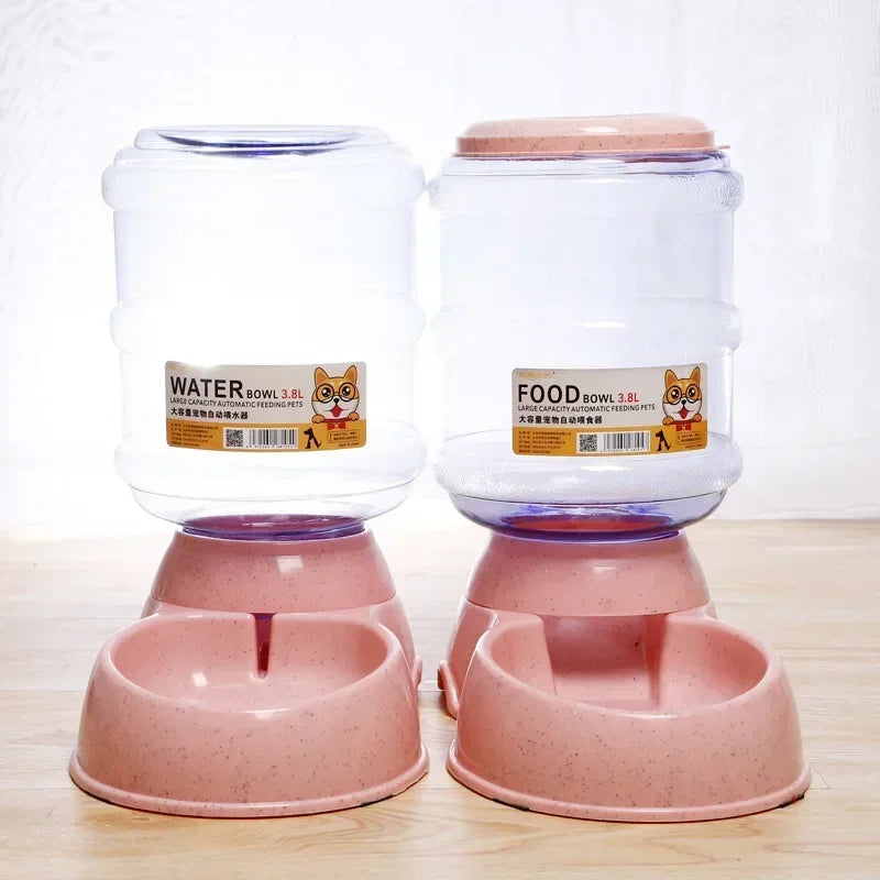 Dog Automatic Feeders Plastic Water Bottle Cat Bowl Feeding And Drinking Dog Water Dispenser Pet Feeding Bowl Pet Supplies Pet