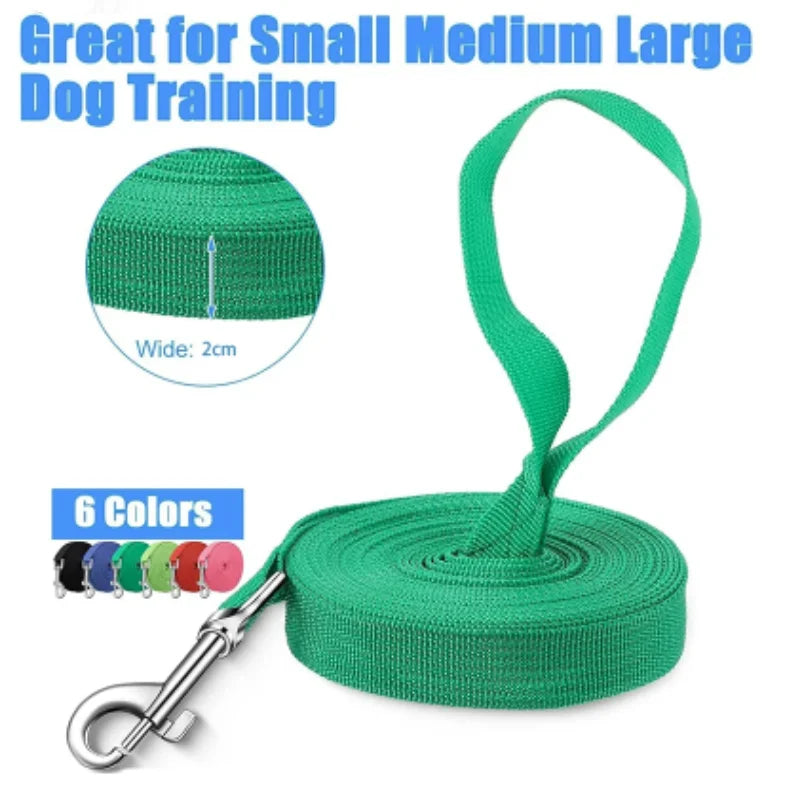 Solid Dog Leash For Large Dogs Pet Puppy Walking Training Lead Rope Big Dog Nylon Rope Long Leashes