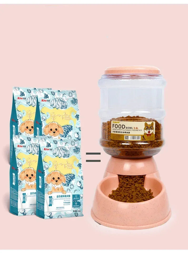 Dog Automatic Feeders Plastic Water Bottle Cat Bowl Feeding And Drinking Dog Water Dispenser Pet Feeding Bowl Pet Supplies Pet