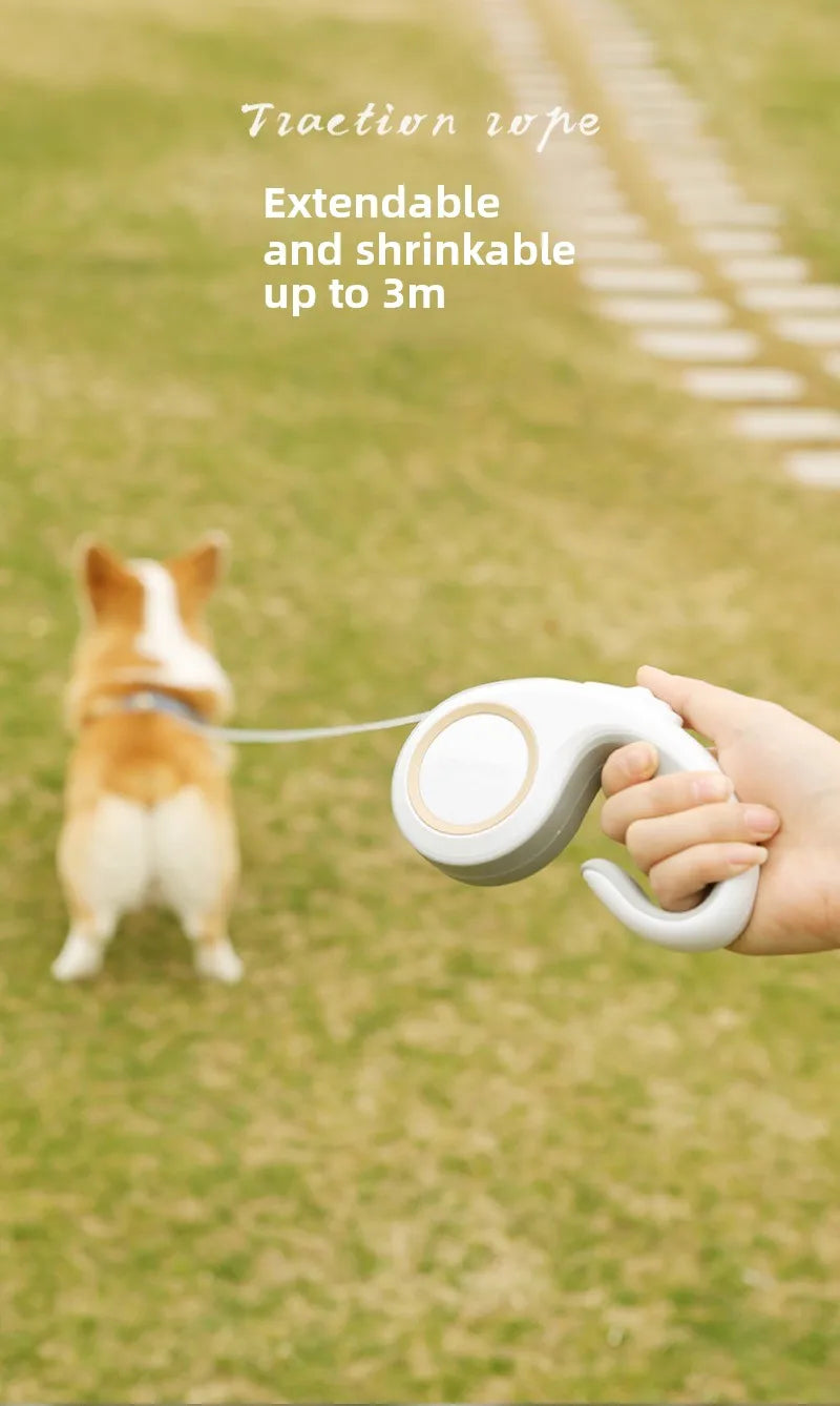 Simple Pet Leash Automatic Retractable Durable Travel Pet Supplies Lead Puppy Outdoor Walking Hiking Traction Rope Accessories